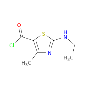 5-Thiazolecarbonylchloride, 2-(ethylamino)-4-methyl-