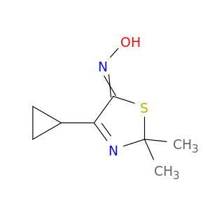 5(2H)-Thiazolone, 4-cyclopropyl-2,2-dimethyl-, oxime