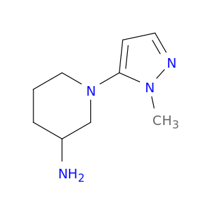 1-(1-methyl-1H-pyrazol-5-yl)piperidin-3-amine