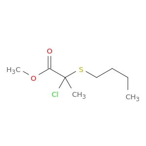 Propanoic acid, 2-(butylthio)-2-chloro-, methyl ester