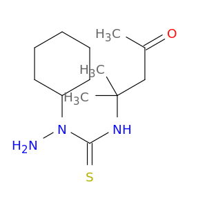 Hydrazinecarbothioamide, 1-cyclohexyl-N-(1,1-dimethyl-3-oxobutyl)-
