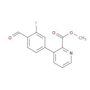 2-Pyridinecarboxylic acid, 3-(3-fluoro-4-formylphenyl)-, methyl ester