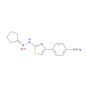4-(2-(2-环戊亚基肼基)噻唑-4-基)苯甲腈 氢溴酸盐
