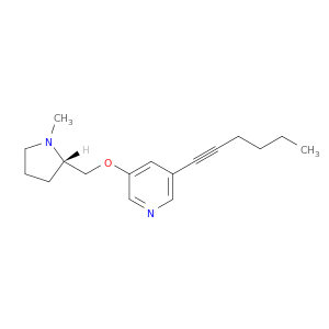 Pyridine, 3-(1-hexynyl)-5-[[(2S)-1-methyl-2-pyrrolidinyl]methoxy]-