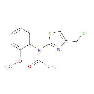 N-[4-(Chloromethyl)-1,3-thiazol-2-yl]-N-(2-methoxyphenyl)acetamide