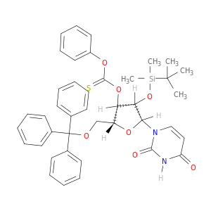 2'-O-(tert-Butyldimethylsilyl)-3'-O-(phenoxythioncarbonyl)-5'-O-trityluridine