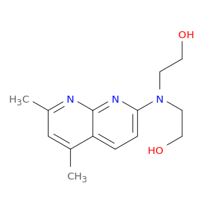 2-[(5,7-DIMETHYL-1,8-NAPHTHYRIDIN-2-YL)-(2-HYDROXYETHYL)AMINO]ETHANOL