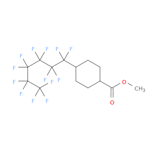 Cyclohexanecarboxylic acid, 4-(tridecafluorohexyl)-, methyl ester