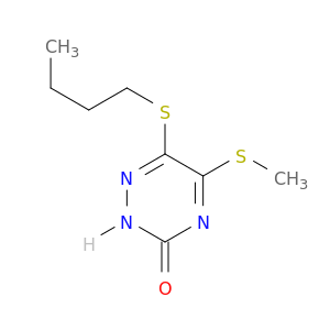 1,2,4-Triazin-3(2H)-one,6-(butylthio)-5-(methylthio)-