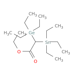 Acetic acid, (triethylgermyl)(triethylstannyl)-, ethyl ester