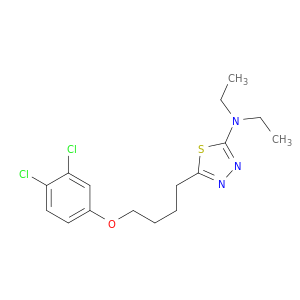 1,3,4-Thiadiazol-2-amine, 5-[4-(3,4-dichlorophenoxy)butyl]-N,N-diethyl-