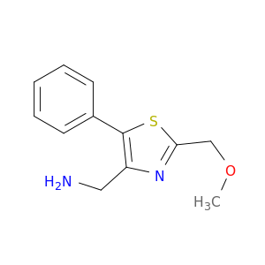 [2-(methoxymethyl)-5-phenyl-1,3-thiazol-4-yl]methanamine