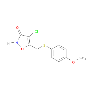 3(2H)-Isoxazolone, 4-chloro-5-[[(4-methoxyphenyl)thio]methyl]-