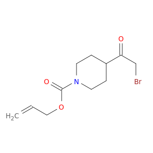 1-Piperidinecarboxylic acid, 4-(bromoacetyl)-, 2-propenyl ester