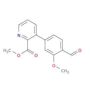 2-Pyridinecarboxylic acid, 3-(4-formyl-3-methoxyphenyl)-, methyl ester
