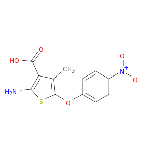 2-Amino-4-methyl-5-(4-nitrophenoxy)thiophene-3-carboxylic acid