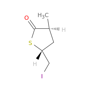 2(3H)-Thiophenone, 5-(iodomethyl)dihydro-3-methyl-, trans-