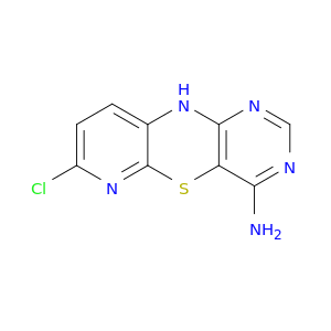 10H-Pyrido[2,3-b]pyrimido[4,5-e][1,4]thiazin-4-amine,7-chloro-