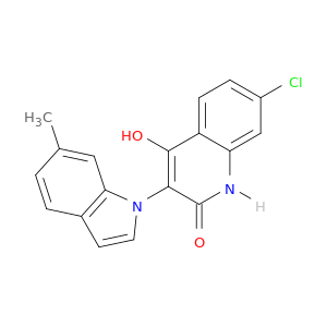 2(1H)-Quinolinone, 7-chloro-4-hydroxy-3-(6-methyl-1H-indol-1-yl)-