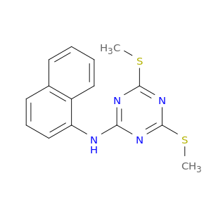 1,3,5-Triazin-2-amine, 4,6-bis(methylthio)-N-1-naphthalenyl-