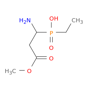 Propanoic acid, 3-amino-3-(ethylhydroxyphosphinyl)-, methyl ester