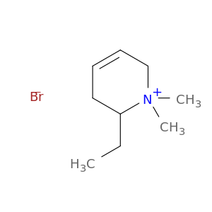 Pyridinium, 2-ethyl-1,2,3,6-tetrahydro-1,1-dimethyl-, bromide