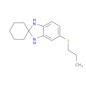 Spiro[2H-benzimidazole-2,1'-cyclohexane], 1,3-dihydro-5-(propylthio)-