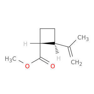 Cyclobutanecarboxylic acid, 2-(1-methylethenyl)-, methyl ester, (1R-trans)-