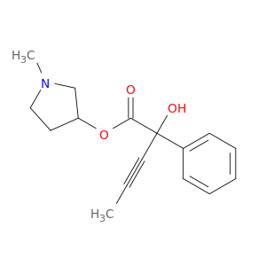 Benzeneacetic acid, a-hydroxy-a-1-propyn-1-yl-,1-methyl-3-pyrrolidinyl ester