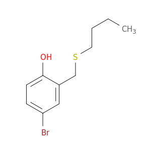 Phenol, 4-bromo-2-[(butylthio)methyl]-
