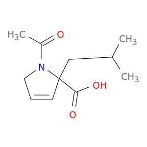 1H-Pyrrole-2-carboxylicacid, 1-acetyl-2,5-dihydro-2-(2-methylpropyl)-