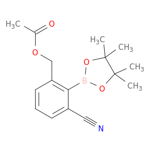 3-cyano-2-(4,4,5,5-tetramethyl-1,3,2-dioxaborolan-2-yl)benzyl acetate