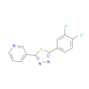 3-[5-(3,4-dichlorophenyl)-1,3,4-thiadiazol-2-yl]pyridine
