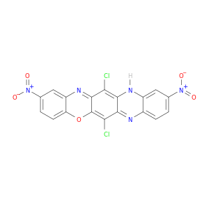 12H-Quinoxalino[2,3-b]phenoxazine, 6,13-dichloro-2,10-dinitro-