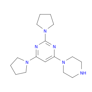 Pyrimidine,4-(1-piperazinyl)-2,6-di-1-pyrrolidinyl-