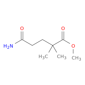 Pentanoic acid, 5-amino-2,2-dimethyl-5-oxo-, methyl ester