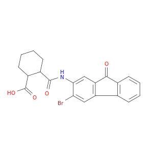 Cyclohexanecarboxylicacid, 2-[[(3-bromo-9-oxo-9H-fluoren-2-yl)amino]carbonyl]-