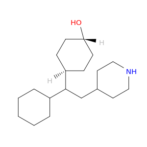 Cyclohexanol, 4-[1-cyclohexyl-2-(4-piperidinyl)ethyl]-, trans-