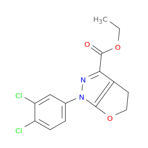 1-(3,4-dichlorophenyl)-4,5-dihydro-1h-furo[2,3-c]pyrazole-3-carboxylic acid ethyl ester