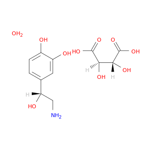 4-[(1R)-2-氨基-1-羟乙基]-1,2-苯二醇酒石酸盐水合物