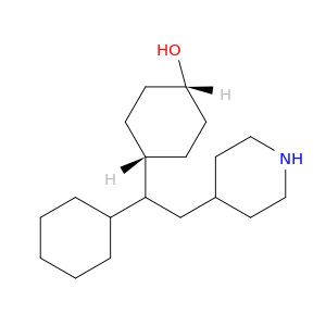 Cyclohexanol, 4-[1-cyclohexyl-2-(4-piperidinyl)ethyl]-, cis-