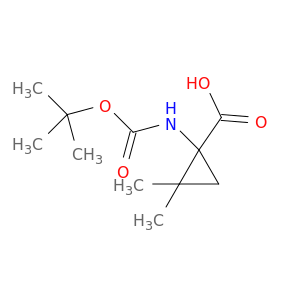 Cyclopropanecarboxylicacid, 1-[[(1,1-dimethylethoxy)carbonyl]amino]-2,2-dimethyl-