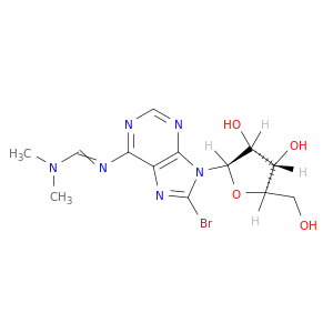 Adenosine, 8-bromo-N-[(dimethylamino)methylene]-