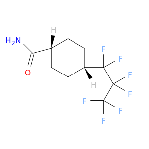 Cyclohexanecarboxamide, 4-(heptafluoropropyl)-, cis-