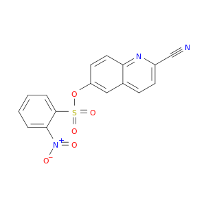 Benzenesulfonic acid, 2-nitro-, 2-cyano-6-quinolinyl ester