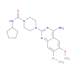 1-Piperazinecarboxamide,4-(4-amino-6,7-dimethoxy-2-quinazolinyl)-N-cyclopentyl-
