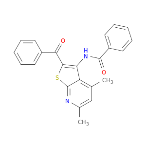 Benzamide, N-(2-benzoyl-4,6-dimethylthieno[2,3-b]pyridin-3-yl)-