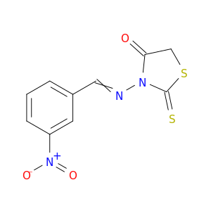 4-Thiazolidinone, 3-[[(3-nitrophenyl)methylene]amino]-2-thioxo-