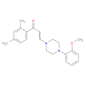 2-Propen-1-one,1-(2,4-dimethylphenyl)-3-[4-(2-methoxyphenyl)-1-piperazinyl]-