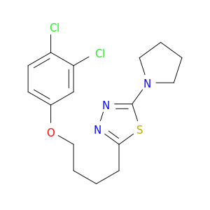 1,3,4-Thiadiazole, 2-[4-(3,4-dichlorophenoxy)butyl]-5-(1-pyrrolidinyl)-
